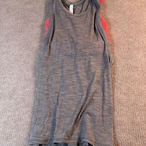 Lululemon Athletica Gray Tank Top with Red Detail 1449